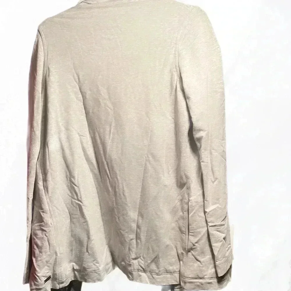 Lululemon Savasana Wrap casual long sleeve heathered grey cardigan jacket 6 - Picture 3 of 3